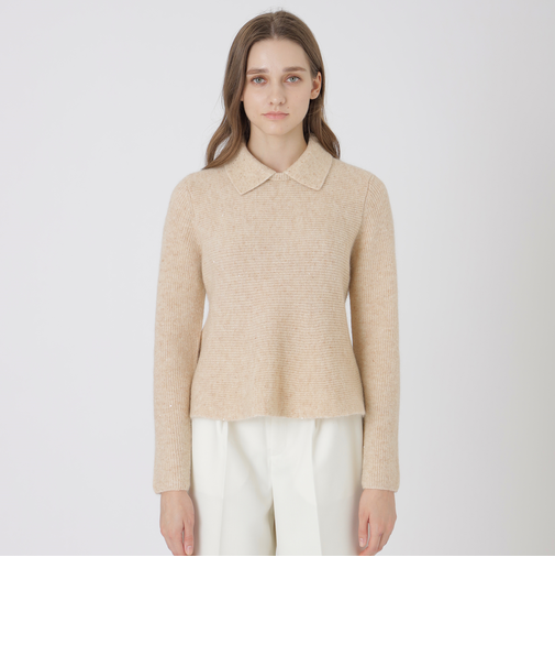 ラメスパンコールニット