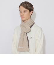 【WEB限定】チェックニットマフラー