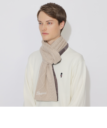 【WEB限定】チェックニットマフラー