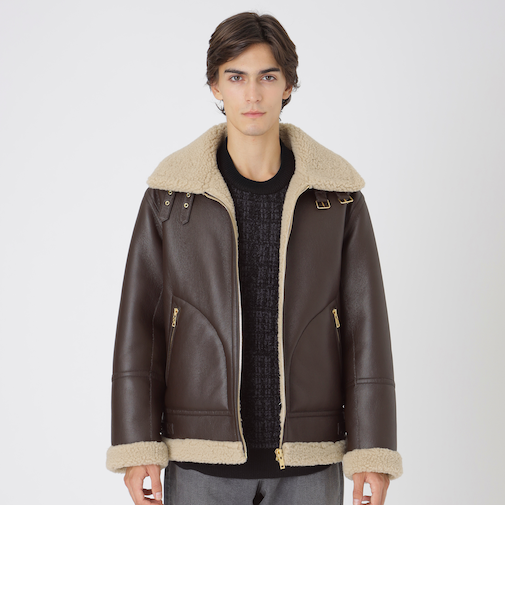 ECOPELシアリングアビエイタージャケット