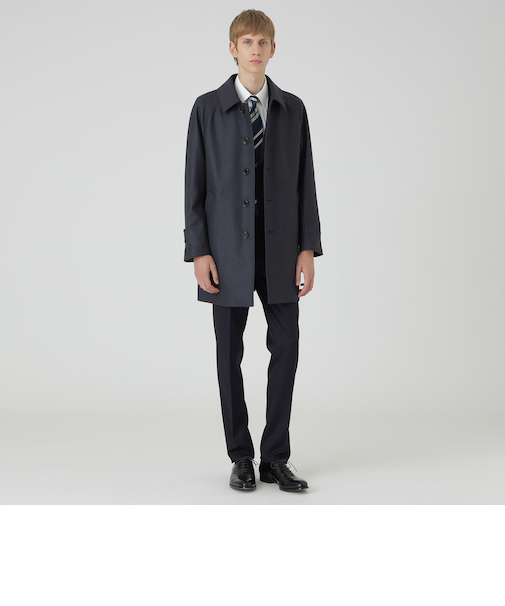 ライトウェイトメルトンステンカラーコート