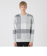 フェザークレストブリッジチェックニット