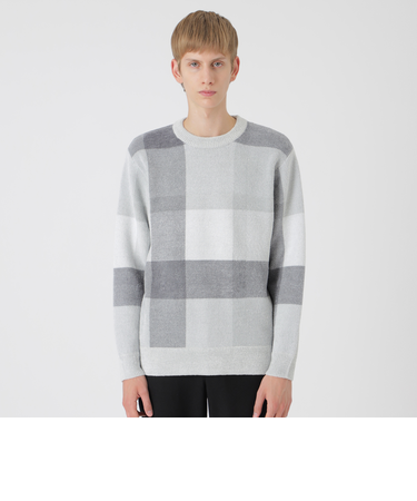 フェザークレストブリッジチェックニット