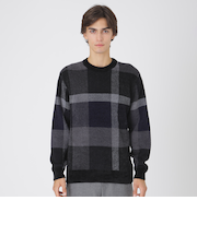 フェザークレストブリッジチェックニット