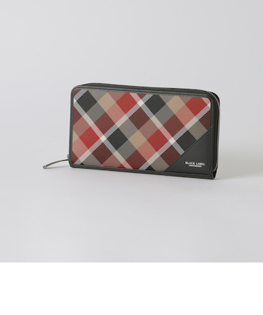 【一部店舗限定】クレストブリッジチェックラウンドジップウォレット