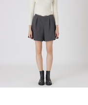 シックへリンボンキュロットパンツ