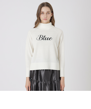 ウールアクリルブレンドニットプルオーバー