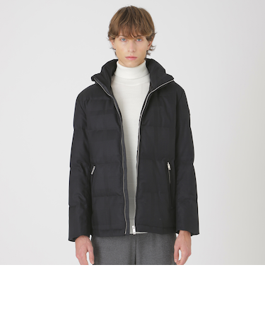 【一部店舗限定】Zegnaブラックシャドークレストブリッジチェックダウン