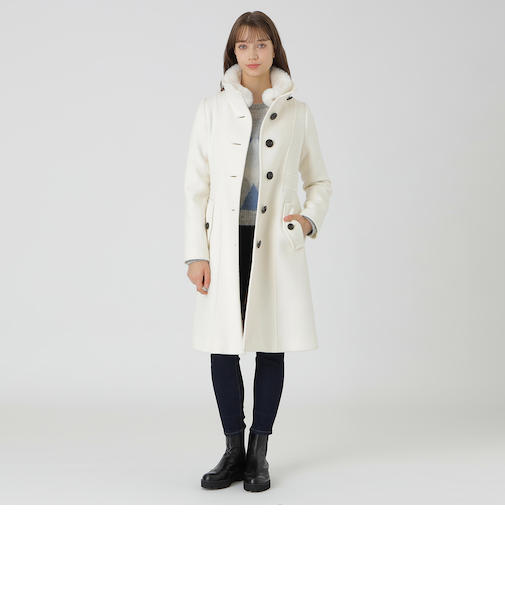 ファインダブルビーバースタンドカラーコート