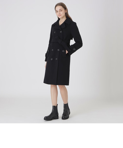 クレストブリッジチェックトーナルリバーフェイスショートコート