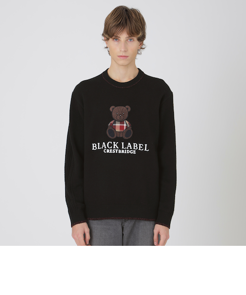 【一部店舗限定】ベアーエンブロイダリーニット