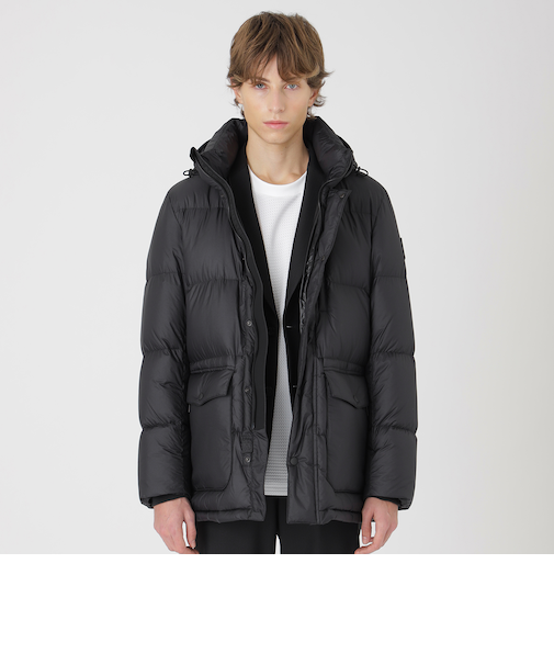 【BLACK lab.】ライトウェイトミドルレングスリップダウン