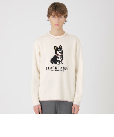 コーギーエンブロイダリーニット