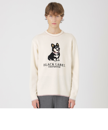 コーギーエンブロイダリーニット