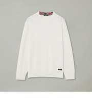 カシミヤミックスアランニット