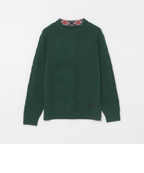 カシミヤミックスアランニット