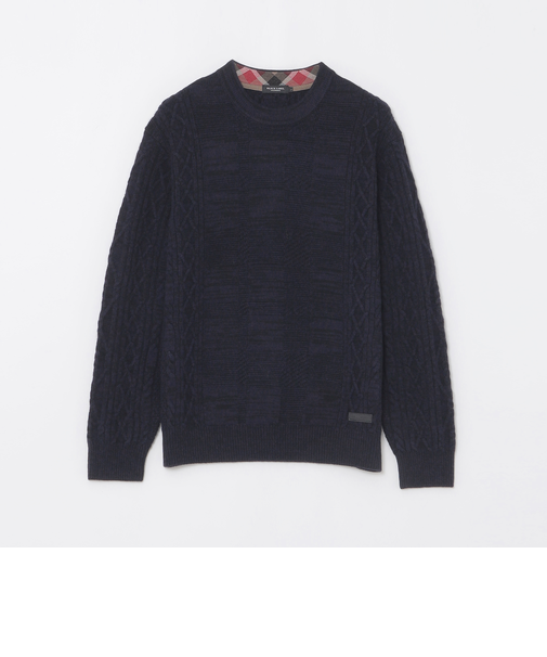 カシミヤミックスアランニット