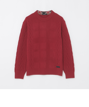 カシミヤミックスアランニット