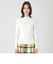 レーヨンストレッチハイネックニット