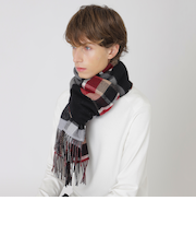 【渋谷店・WEB限定】パッチワークランダムチェックマフラー