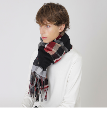 【渋谷店・WEB限定】パッチワークランダムチェックマフラー