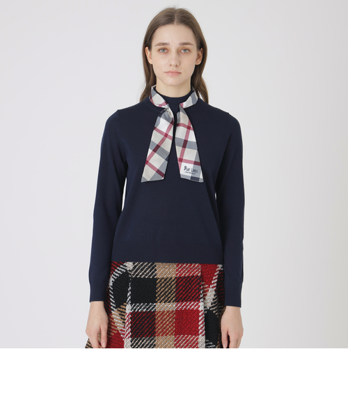 【新品・即日配送】ブルーレーベルウールアクリル ブレンドスカーフニット 38 新品・即日配送】ブルーレーベルウールアクリル ブレンドスカーフ