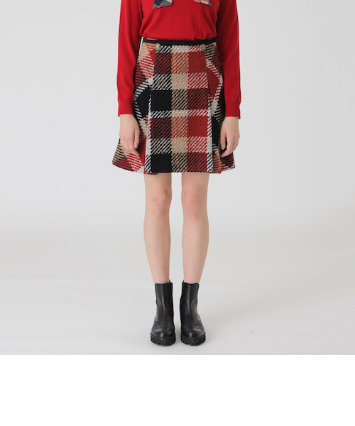 10th ANNIVERSARY】クレストブリッジチェックロービングツィードフレア