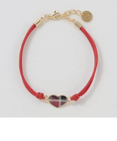 クレストブリッジチェックハートコードブレスレット