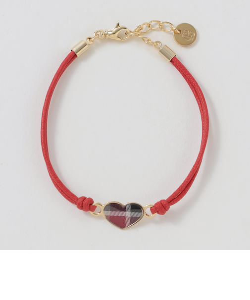 クレストブリッジチェックハートコードブレスレット