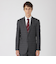 チャコールグレーマルチカラーチェックスーツ