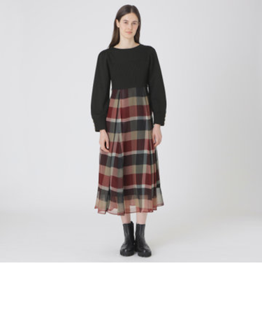 シフォンコンビドレス