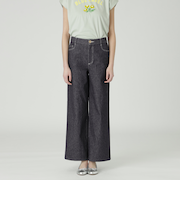 【一部店舗限定】ストレッチデニムワイドパンツ