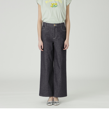 【一部店舗限定】ストレッチデニムワイドパンツ