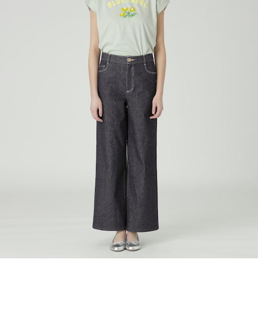 【一部店舗限定】ストレッチデニムワイドパンツ