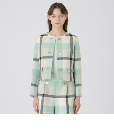 【一部店舗限定】クレストブリッジチェックツィードジャケット