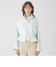 【店舗限定】ソフトリネンショートブルゾン