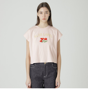 【一部店舗限定】フラワービーズ刺しゅうフレンチカットソー