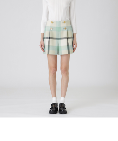 【一部店舗限定】クレストブリッジチェックツィードショートパンツ