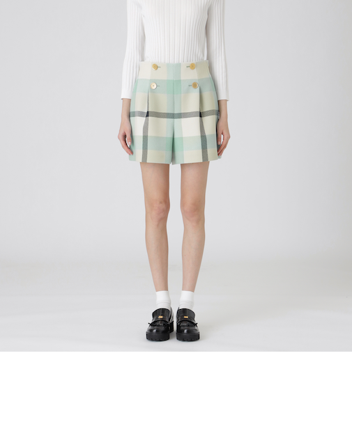 【一部店舗限定】クレストブリッジチェックツィードショートパンツ