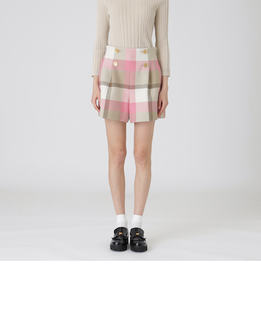 【一部店舗限定】クレストブリッジチェックツィードショートパンツ