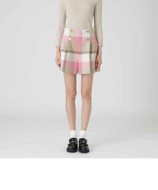 【一部店舗限定】クレストブリッジチェックツィードショートパンツ