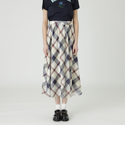 【一部店舗限定】クレストブリッジチェックシアーポプリンスカート
