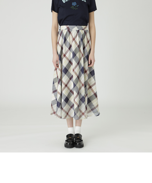 【一部店舗限定】クレストブリッジチェックシアーポプリンスカート