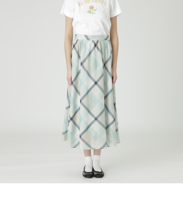【一部店舗限定】クレストブリッジチェックシアーポプリンスカート
