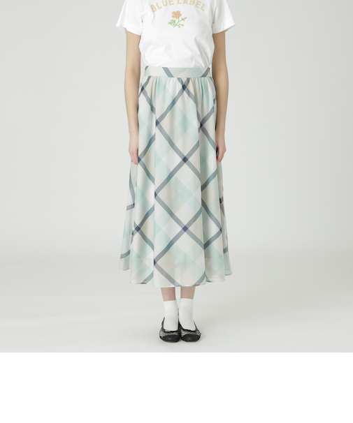 【一部店舗限定】クレストブリッジチェックシアーポプリンスカート