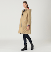 【一部店舗限定】クレストブリッジチェックキルティングコート