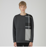 【一部店舗限定】クレストブリッジチェックパッチワークスウェットシャツ