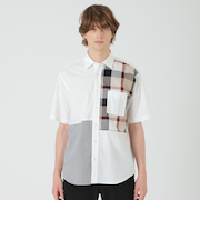 【一部店舗限定】クレストブリッジチェックパッチワークシャツ