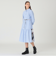 【一部店舗限定】コットンライクナチュラルローンシャツドレス