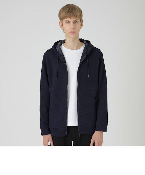 【一部店舗限定】クォーターゲージハニカムパーカー